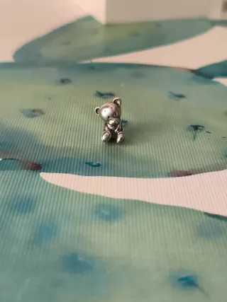 Charm Osito Peluche Plata