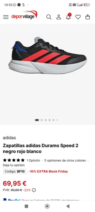 Zapatillas Adidas Duramo Talla 38.5