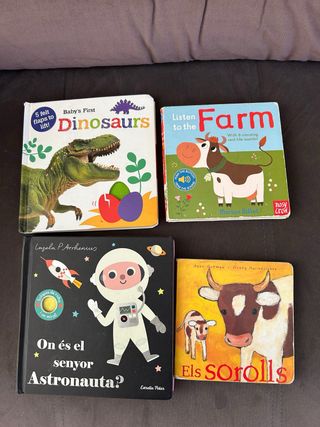 Pack de libros en inglés y catalán