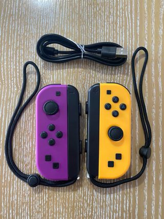joycons morado y naranja nintendo switch