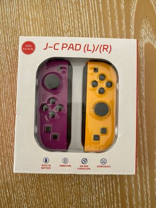 joycons morado y naranja nintendo switch
