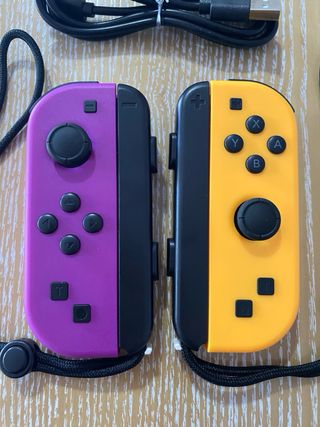 joycons morado y naranja nintendo switch