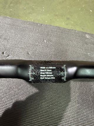 Manillar carbono pista