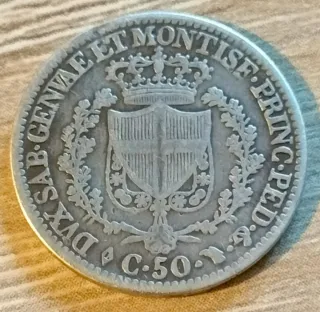 50 Centesimi 1828 Torino