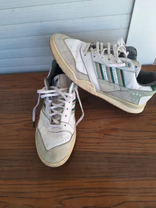 Adidas Zapatillas Deportivas Blancas y Verdes