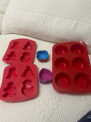 Moldes Silicona Repostería Navideña