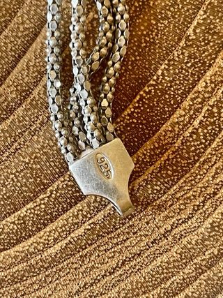 Bracciale vintage 4 fili argento 925 con nodo