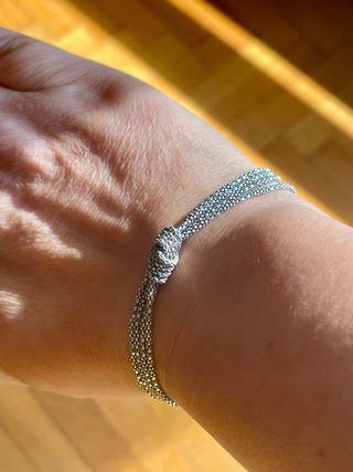 Bracciale vintage 4 fili argento 925 con nodo