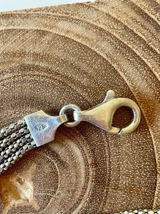 Bracciale vintage 4 fili argento 925 con nodo