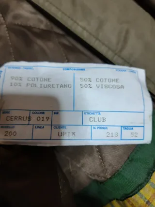 Cappotto Club imbottito tg.52 beige