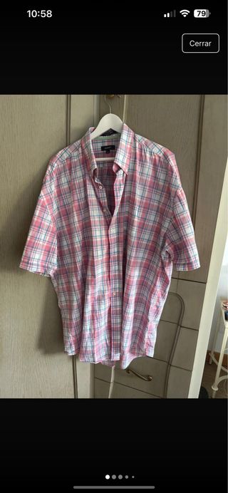 Camisa GANT hombre manga corta Talla XXXL