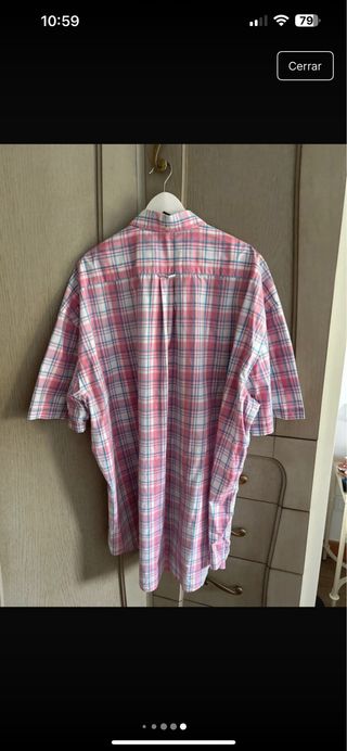 Camisa GANT hombre manga corta Talla XXXL