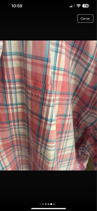 Camisa GANT hombre manga corta Talla XXXL