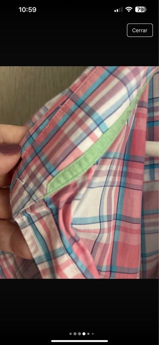 Camisa GANT hombre manga corta Talla XXXL