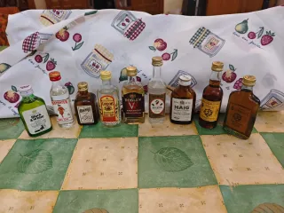 Lote de 9 Mignon Alcohólicas Vintage Varias