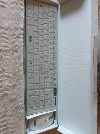 Tastiera e Mouse Wireless Link Bianco