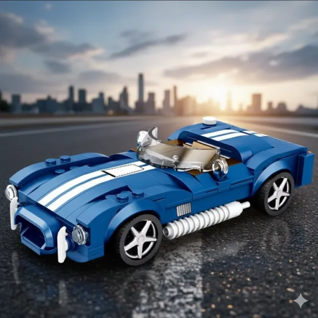 Kit Costruzioni Auto Sportiva Blu 312 Pezzi