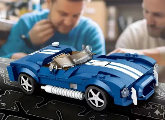 Kit Costruzioni Auto Sportiva Blu 312 Pezzi