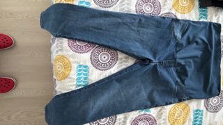 Pantalón premamá Calzedonia azul