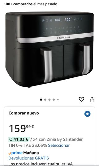 Freidora aire Air Fryer NUEVA tipo Cosori Cecofry