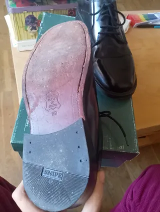 Zapatos SNIPE Clásicos Negros Cordones