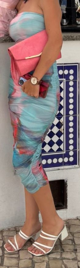 Vestido largo estampado shein (Solo usado una vez