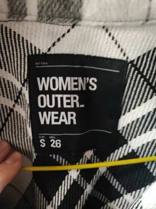 Chaqueta cuadros mujer S