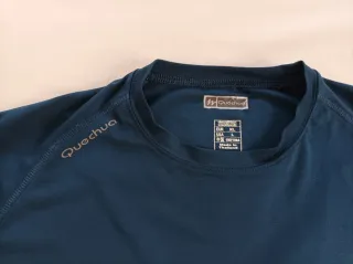 Camiseta Quechua Hombre Talla XL Azul