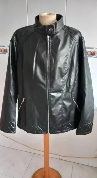 Cazadora Negra Mujer Talla 4XL