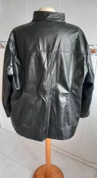 Cazadora Negra Mujer Talla 4XL