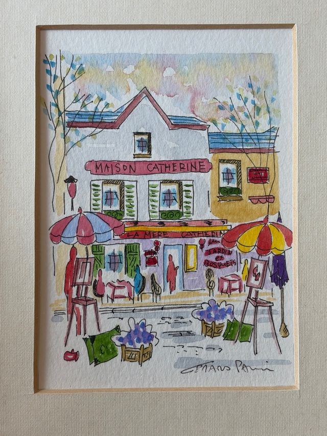 Acuarela Maison Catherine París