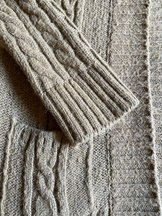 Cardigan Zara Terracota Punto Nailon Acrílico