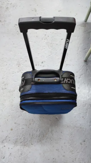 Maleta de viaje Flight azul 46x30