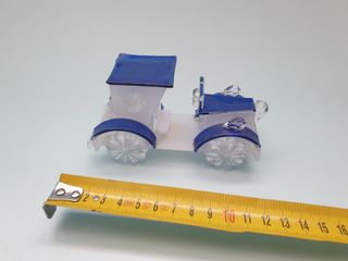 auto macchinina in vetro