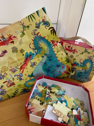 Puzzle Janod Dragón y Caballeros +5 años