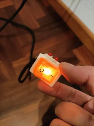 Interruptor Basculante Luz Naranja