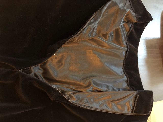 Traje de terciopelo negro