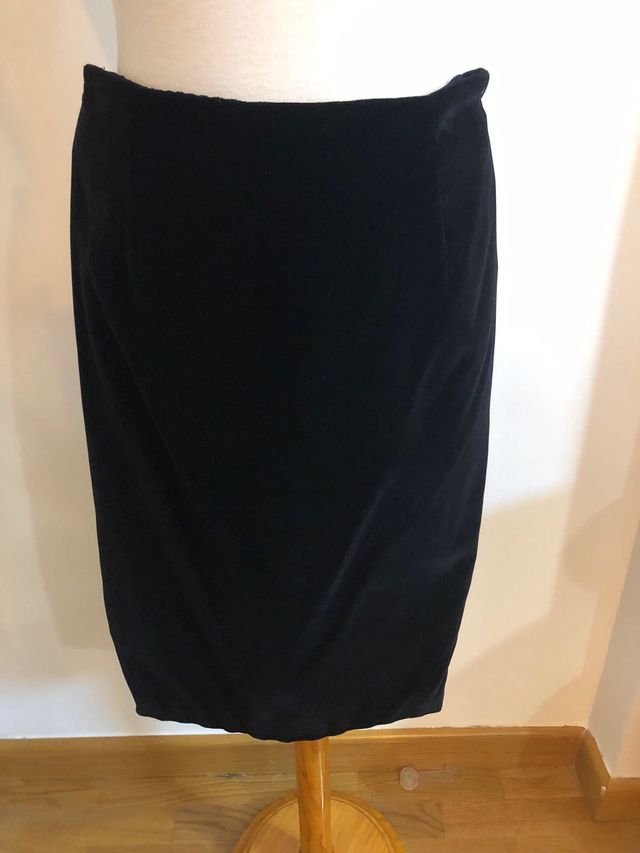 Traje de terciopelo negro