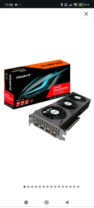Tarjeta Gráfica Gigabyte AMD Radeon RX 6600