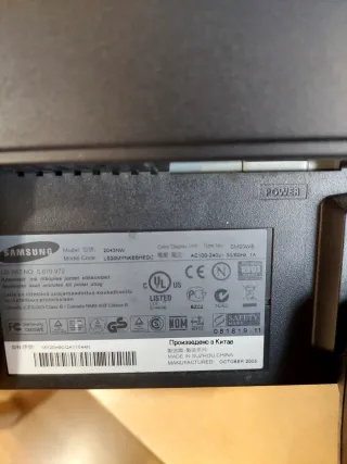 Monitor Samsung SyncMaster 2043wx Negro