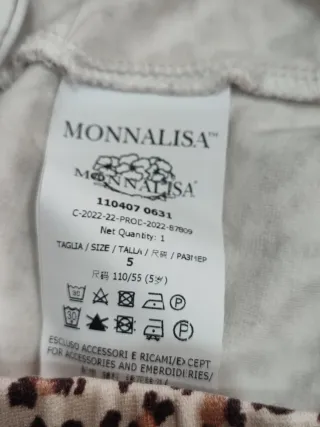 Monnalisa Leggings Taglia 5 Anni