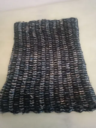 Gorro y cuello tejido