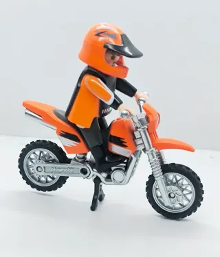 Playmobil Moto Motocross Naranja