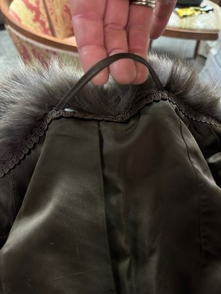 Pelliccia vintage marrone/grigia