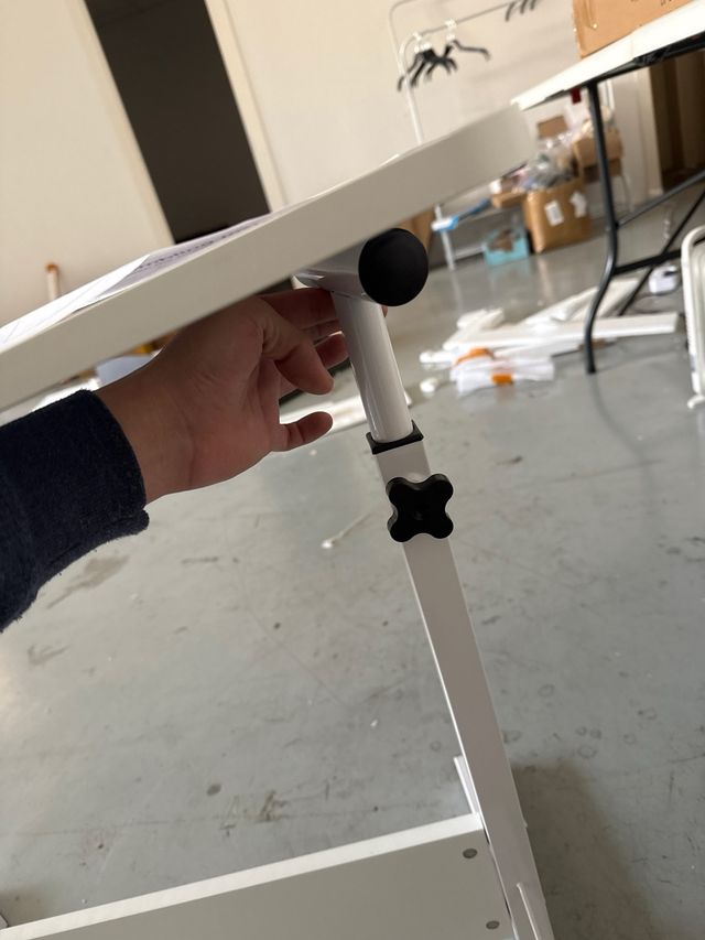 Escritorio blanco 40x80cm regulable