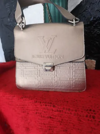 Bolso Vintage Louis Vuitton Beige Dorado