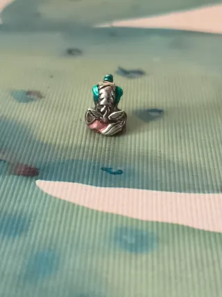 Unicornio de plata y turquesa