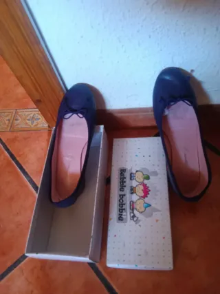 Scarpe da donna blu con cinturino