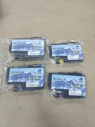 4 Cartuchos Tinta LC3237XL DOUBLE D