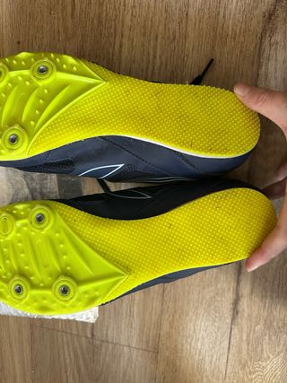 Zapatillas Clavos AT Kalenji Azul/Amarillo